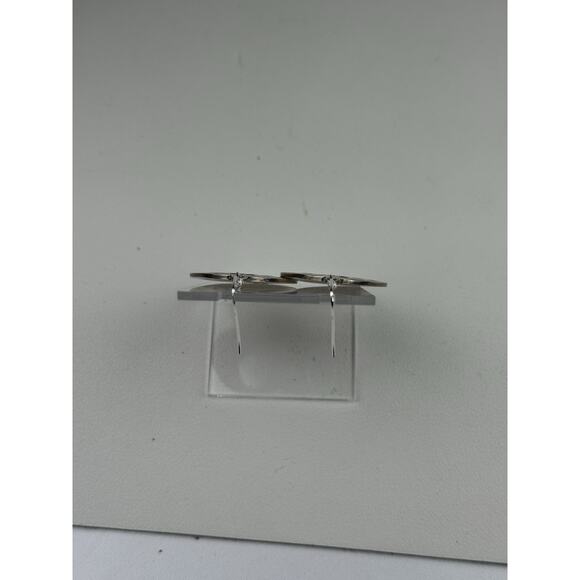 TM-121 Taxco Mexico Sterling Silver Pierced Earrings Inlaid Stone - Picture 11 of 12